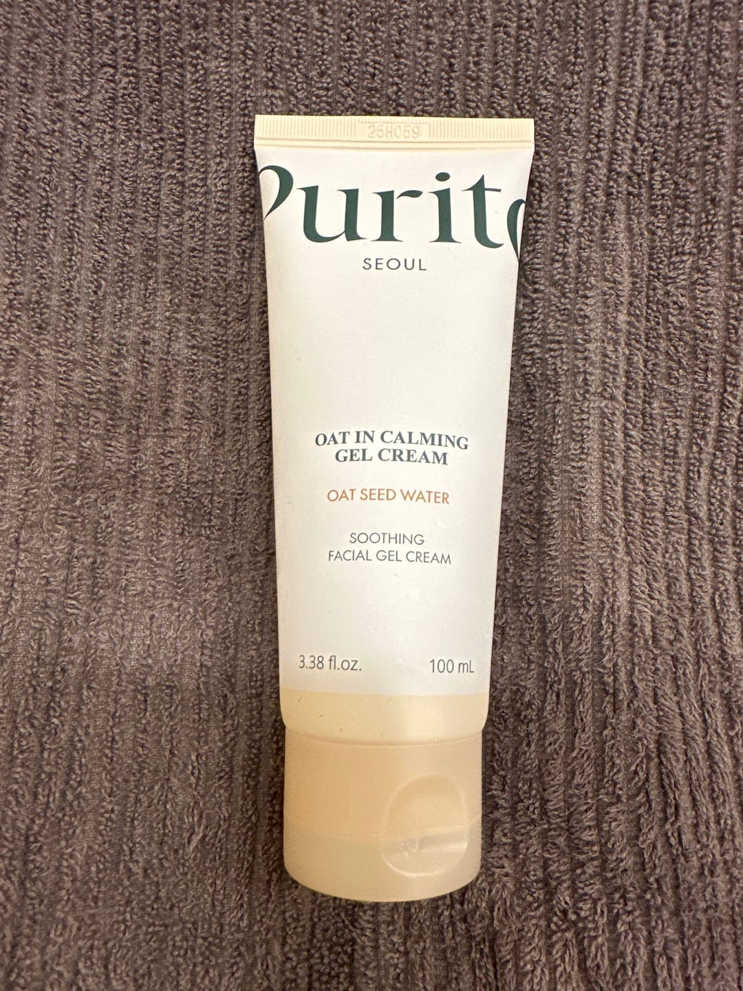 Customer photo review of Nomierinošs gelveida krēms ar pantenolu Purito Oat-In Calming Gel Cream