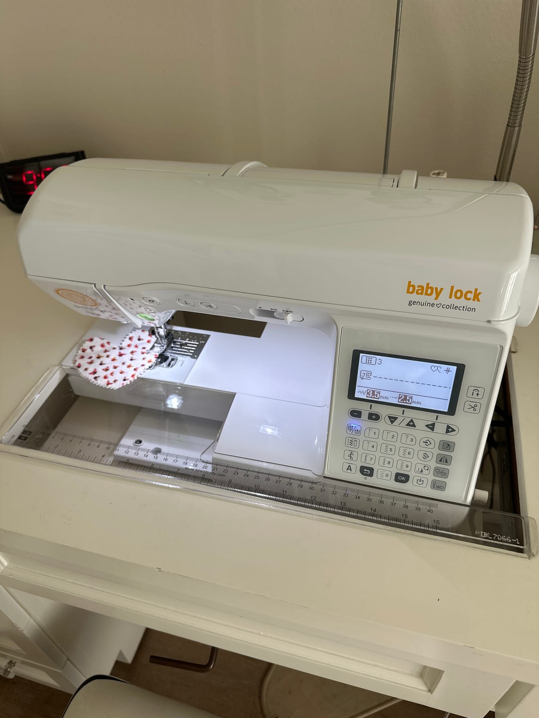 Customer photo review of Sew Steady Custom Acrylic Cabinet Insert