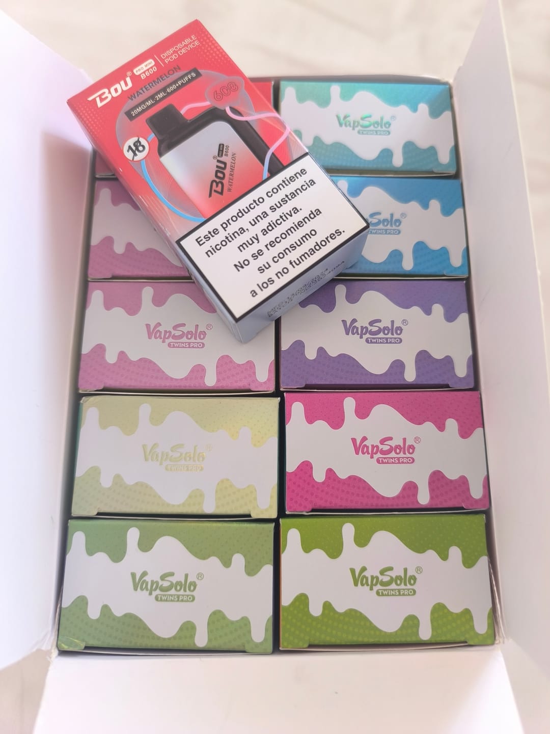 Customer photo review of VAPSOLO TWINS PRO 50K Doble Sabor