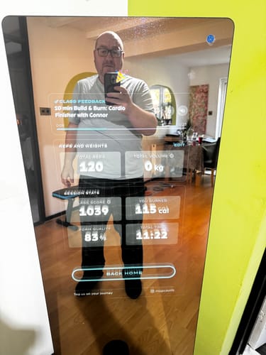 Customer photo review of MAGIC AI: Fitness Smart Mirror