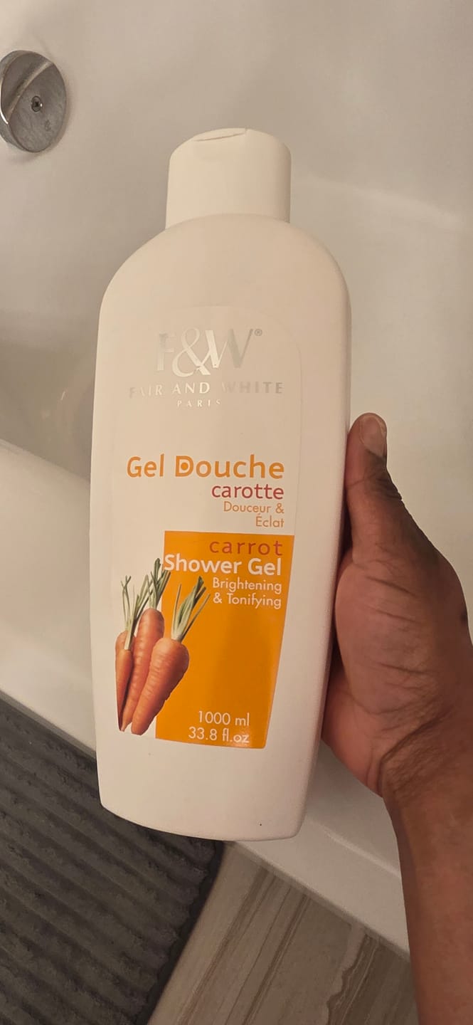 Customer photo review of Fair And White Gold Shower Gel with Argan Oil 1000 ml