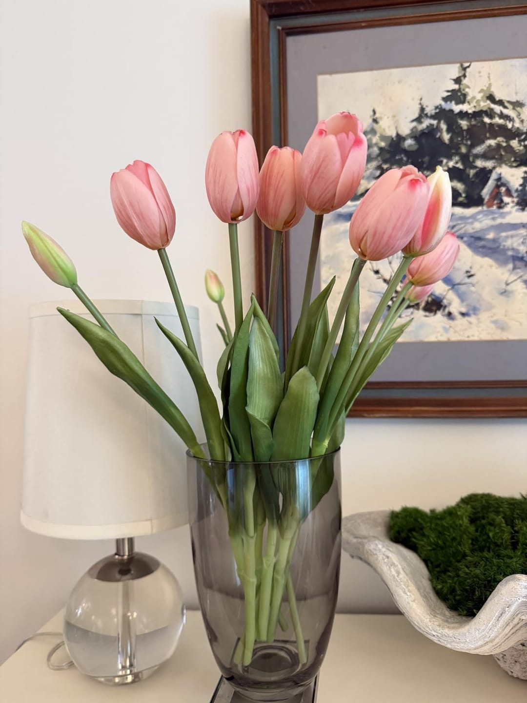 Customer photo review of 5er Bundle Künstliche Tulpen – Realistische Deko Blumen