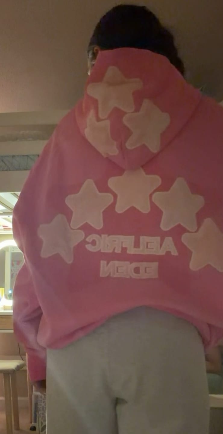 Customer photo review of Aelfric Eden Oversized Colorful Eden Star Pullover Hoodie