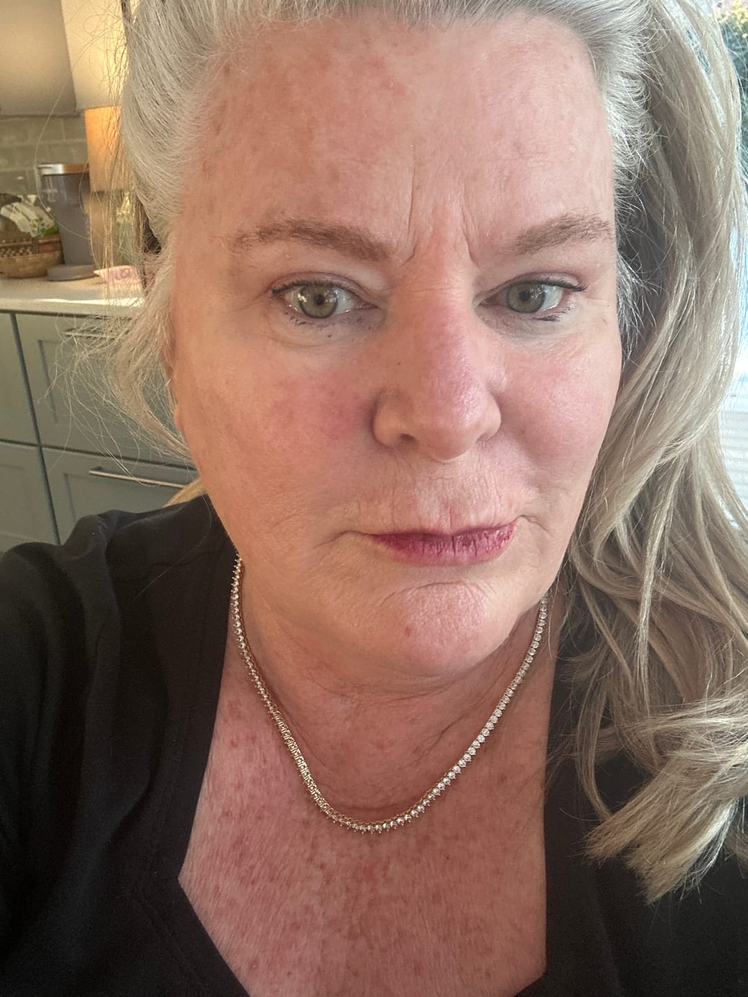 Customer photo review of Mercer Slider Tennis Necklace