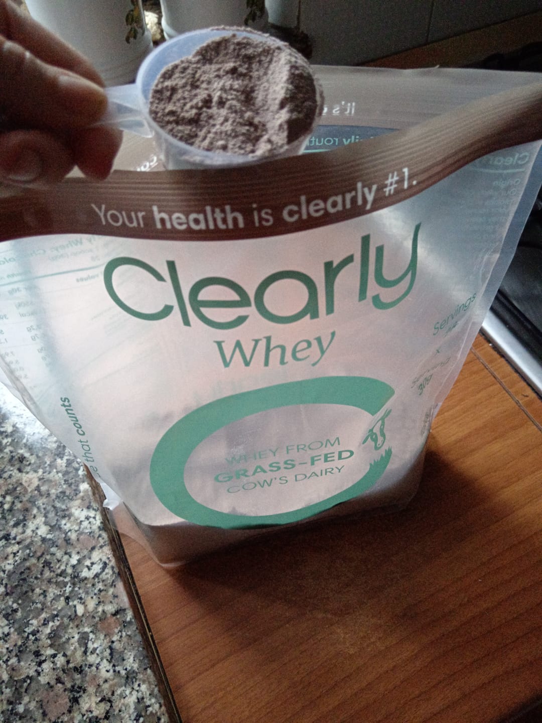 Customer photo review of Grass-fed Whey