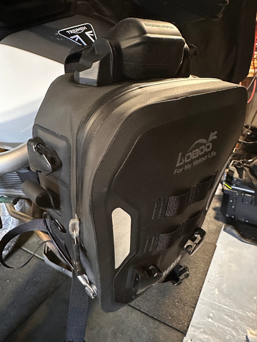 Customer photo review of Alps Inflatable Crash Bar Bag | 300KG Passive Protection | IPX7 Waterproof