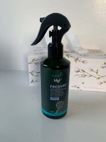 Customer photo review of Mg+Plus Magnesium and Arnica Recovery Spray - 100% Natural