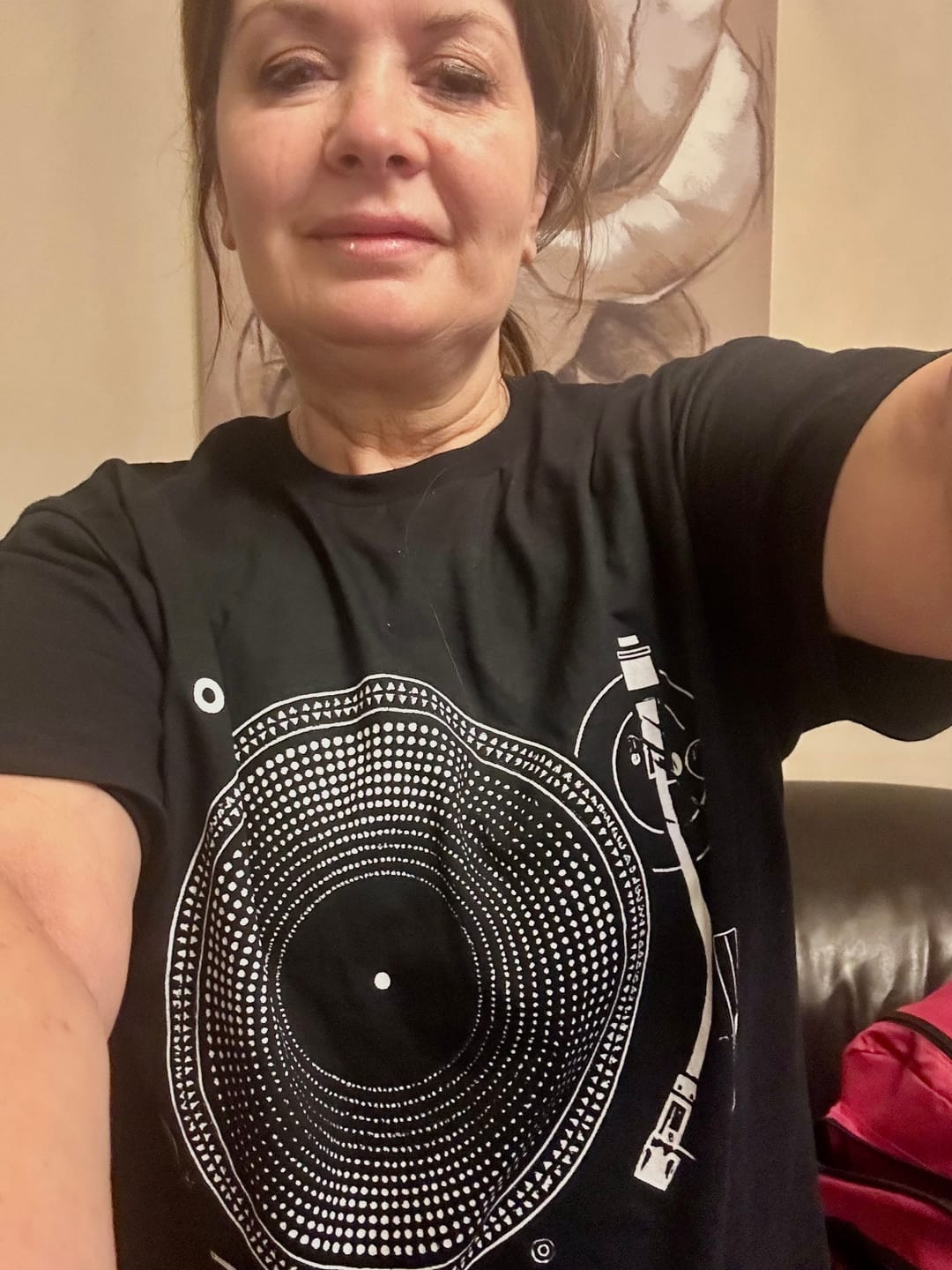 Customer photo review of Turntable Dot T-Shirt