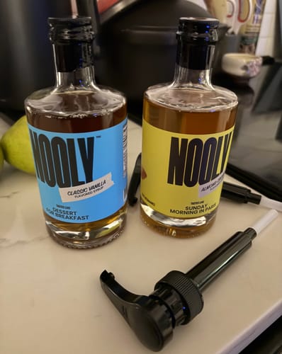 Customer photo review of Almond Coffee Syrup