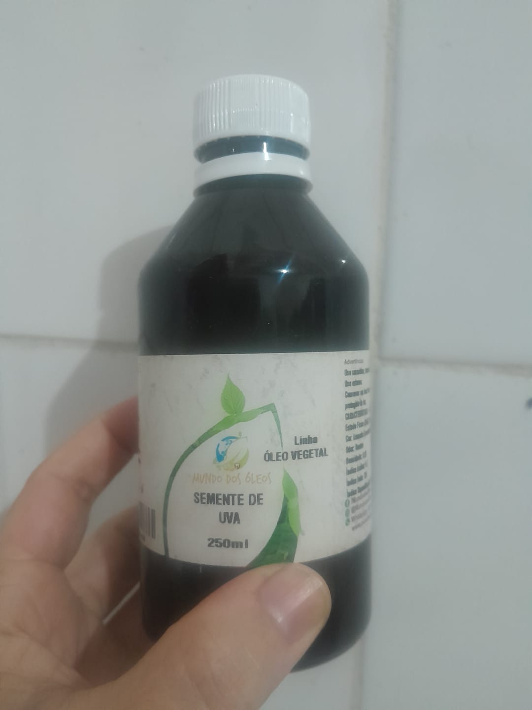Customer photo review of Óleo de Semente de Uva