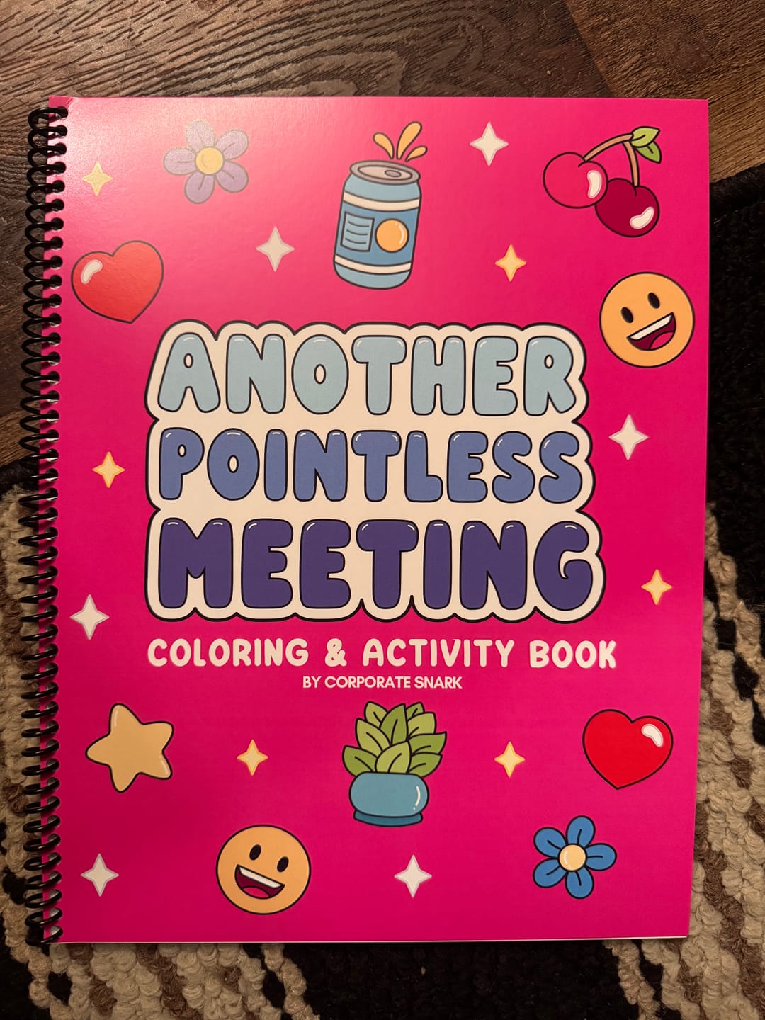 Customer photo review of Another Pointless Meeting Coloring & Activity Book