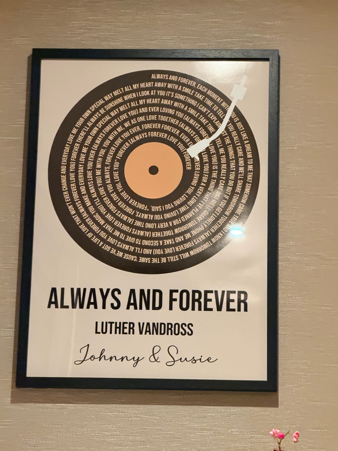 Customer photo review of Vinyl songtekst