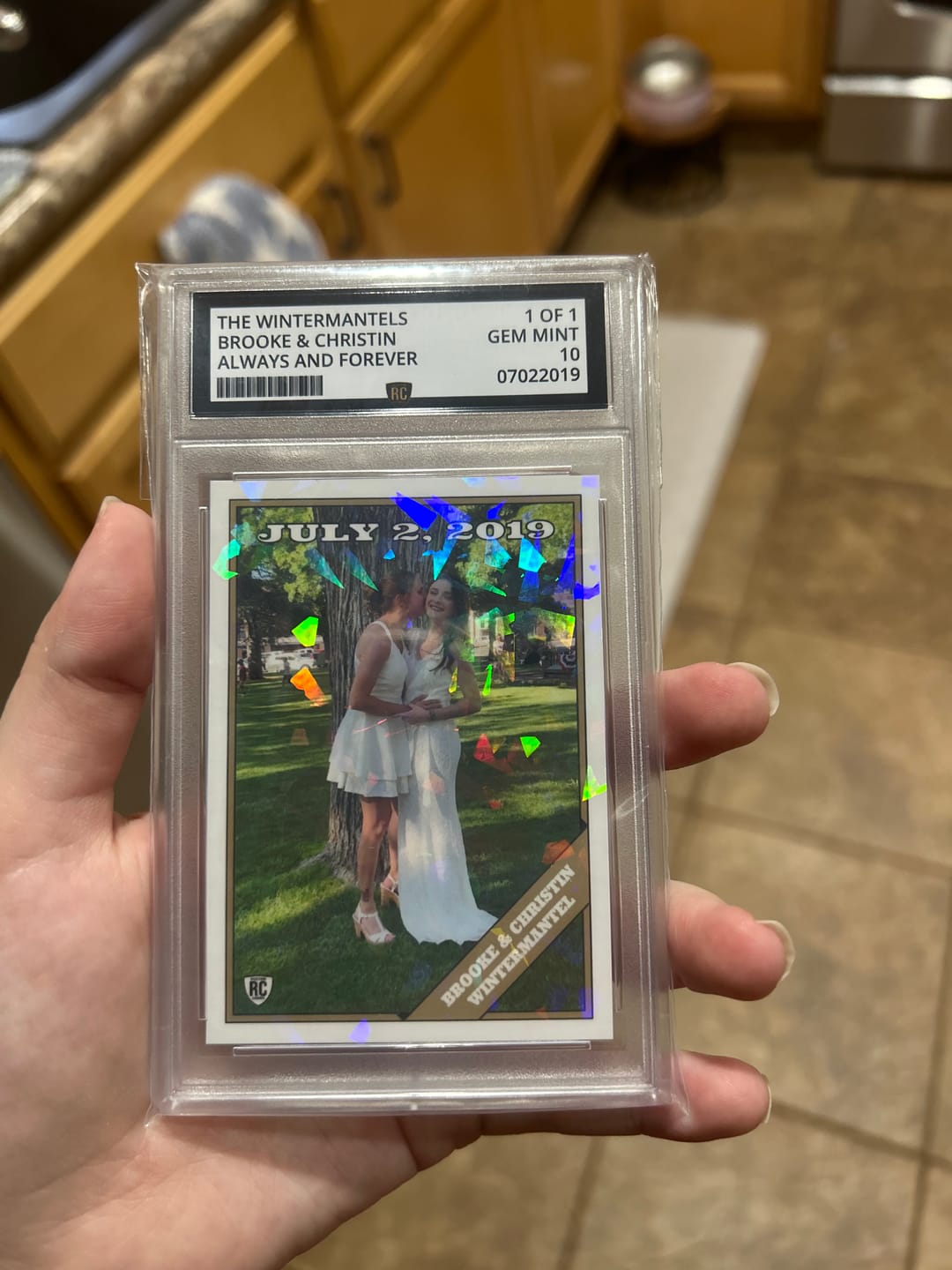 Customer photo review of Valentines Day Graded Card (Quick Buy)
