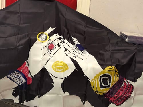 Customer photo review of Shanell White Shower Curtain