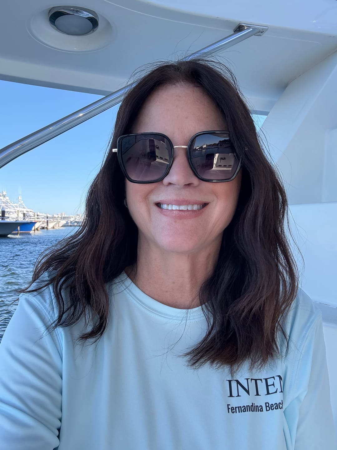 Customer photo review of Dri-Fit Custom Boat Shirts - Short Sleeve
