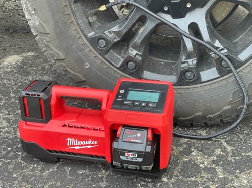 Customer photo review of Milwaukee 2848-20 M18™ 18V Cordless Tire Inflator (Tool Only)