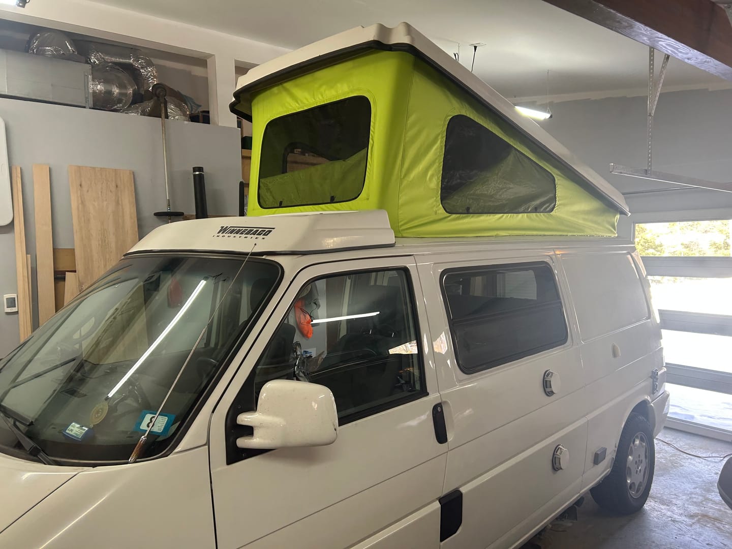 Customer photo review of VW T4 Winnebago Canvas Pop-Top Roof Tent for Eurovan LWB Camper (1995–2003)