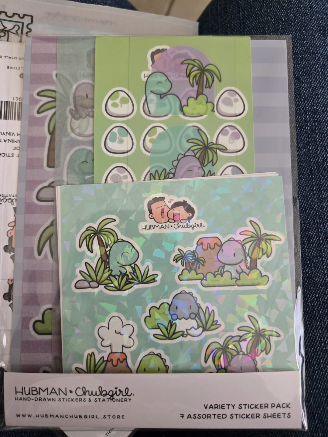 Customer photo review of Happy Dinos Variety Sticker Pack