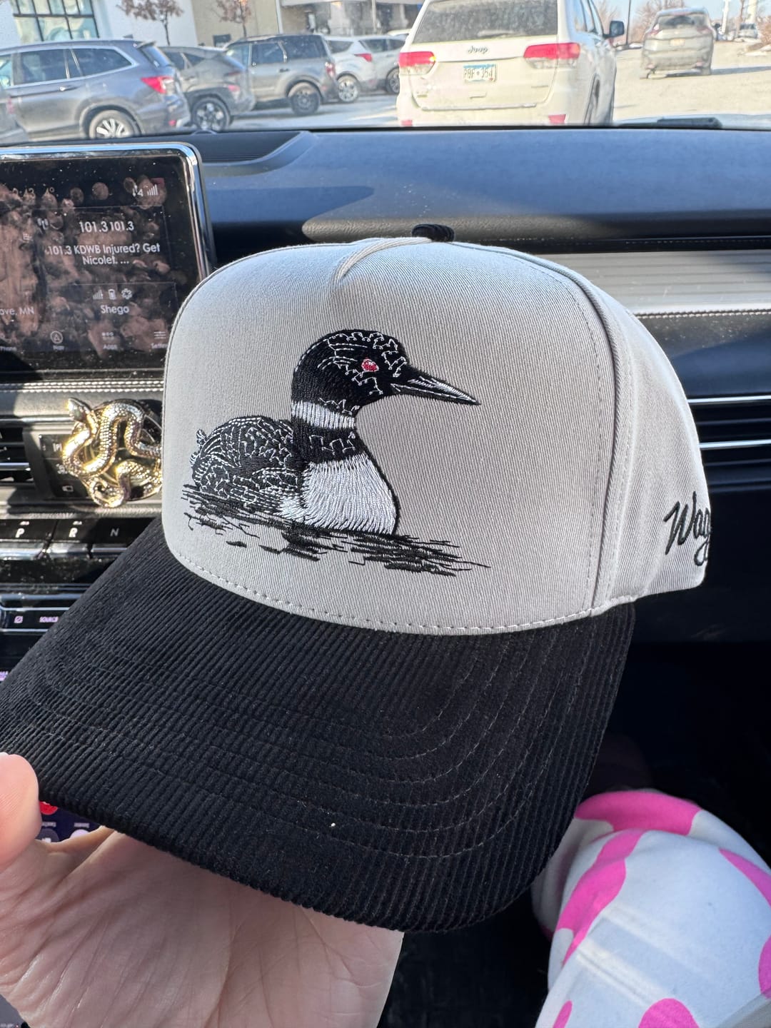 Customer photo review of Red Eye Corduroy Brim Hat