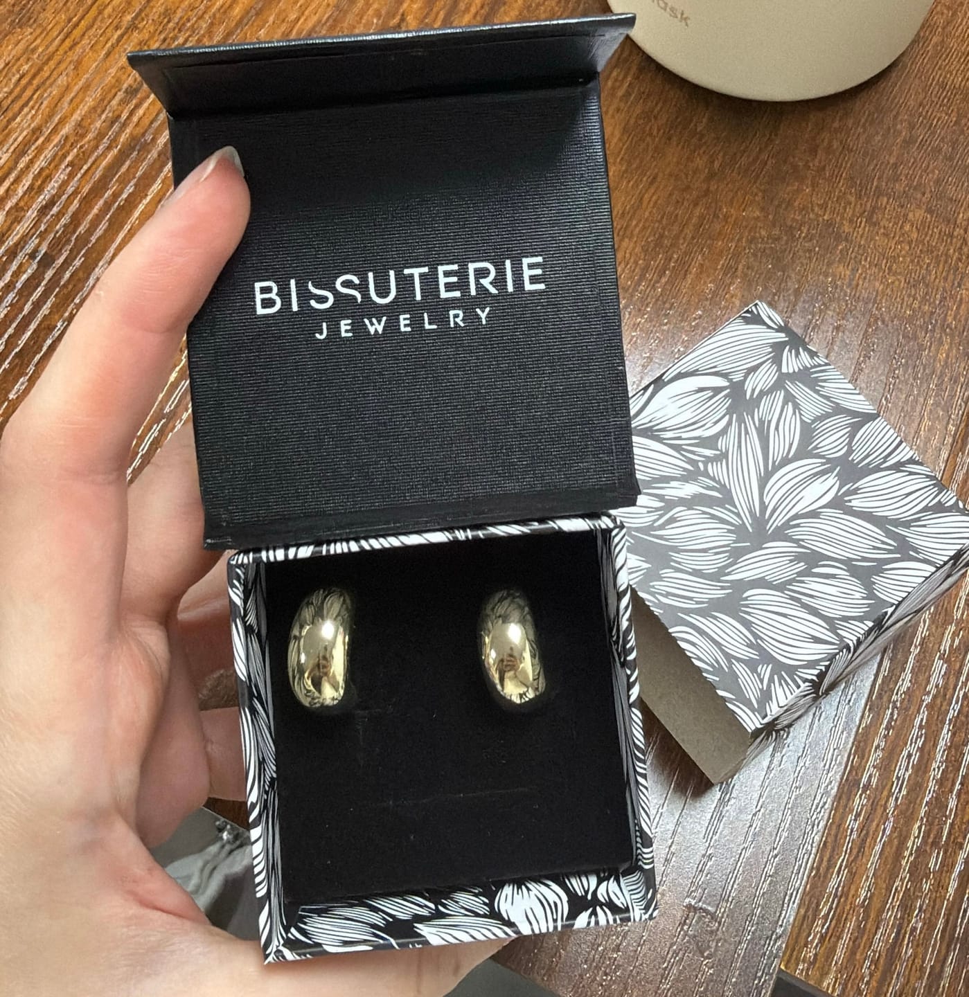 Customer photo review of Half Moon Open Hoops