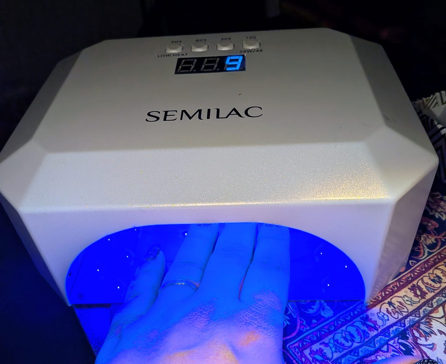Customer photo review of Semilac UV LED Lamp 48/24W Diamond Collection