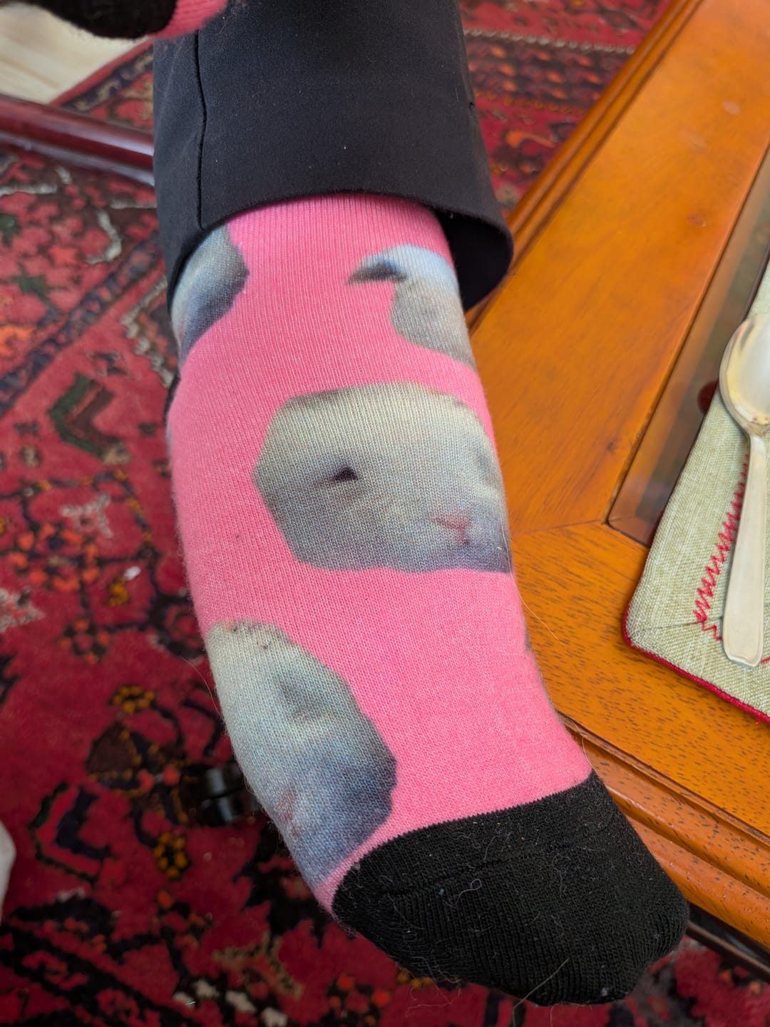 Customer photo review of Votre photo - Chaussettes personnalisées