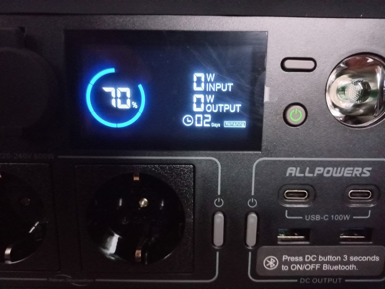 Customer photo review of ALLPOWERS R600 Portable Power Station 600W 299Wh LiFeP04 Battery