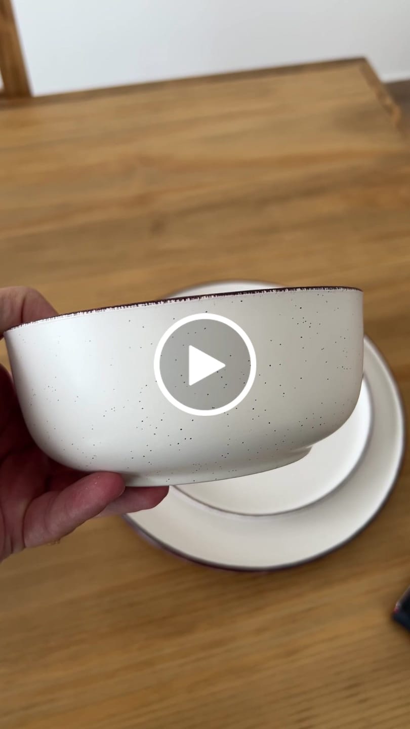 Customer video review of Plato Playo Morocco White Sakura Porcelana 26.5 Cm
