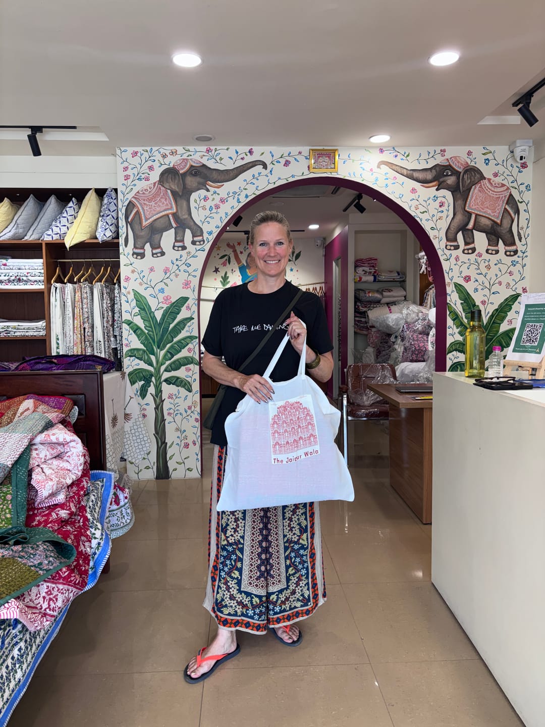 Customer photo review of Premium Muslin Razai - Lavender