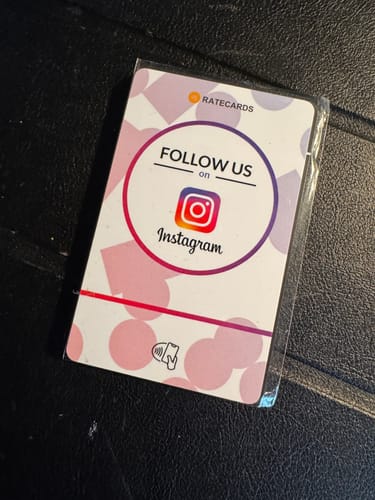 Customer photo review of RATECARDS™ - Instagram Card