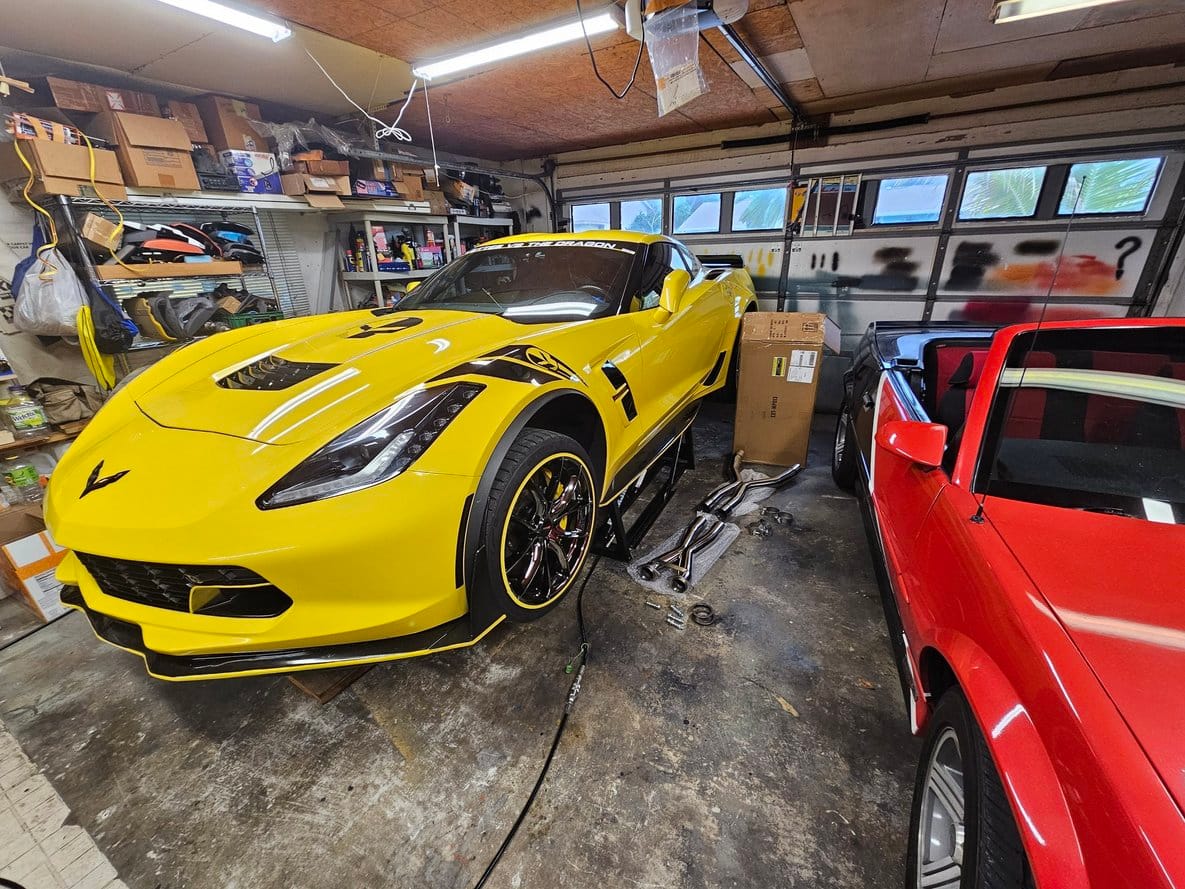Customer photo review of Corvette C7 3" 6.2L V8 3" Connection Performance X-Pipe