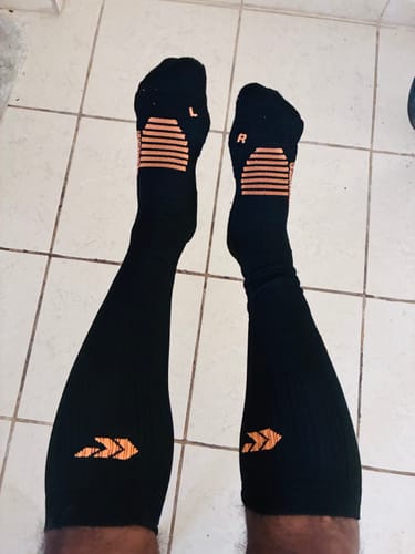 Customer photo review of Wesocks Knee High Compression | For Better Blood Circulation