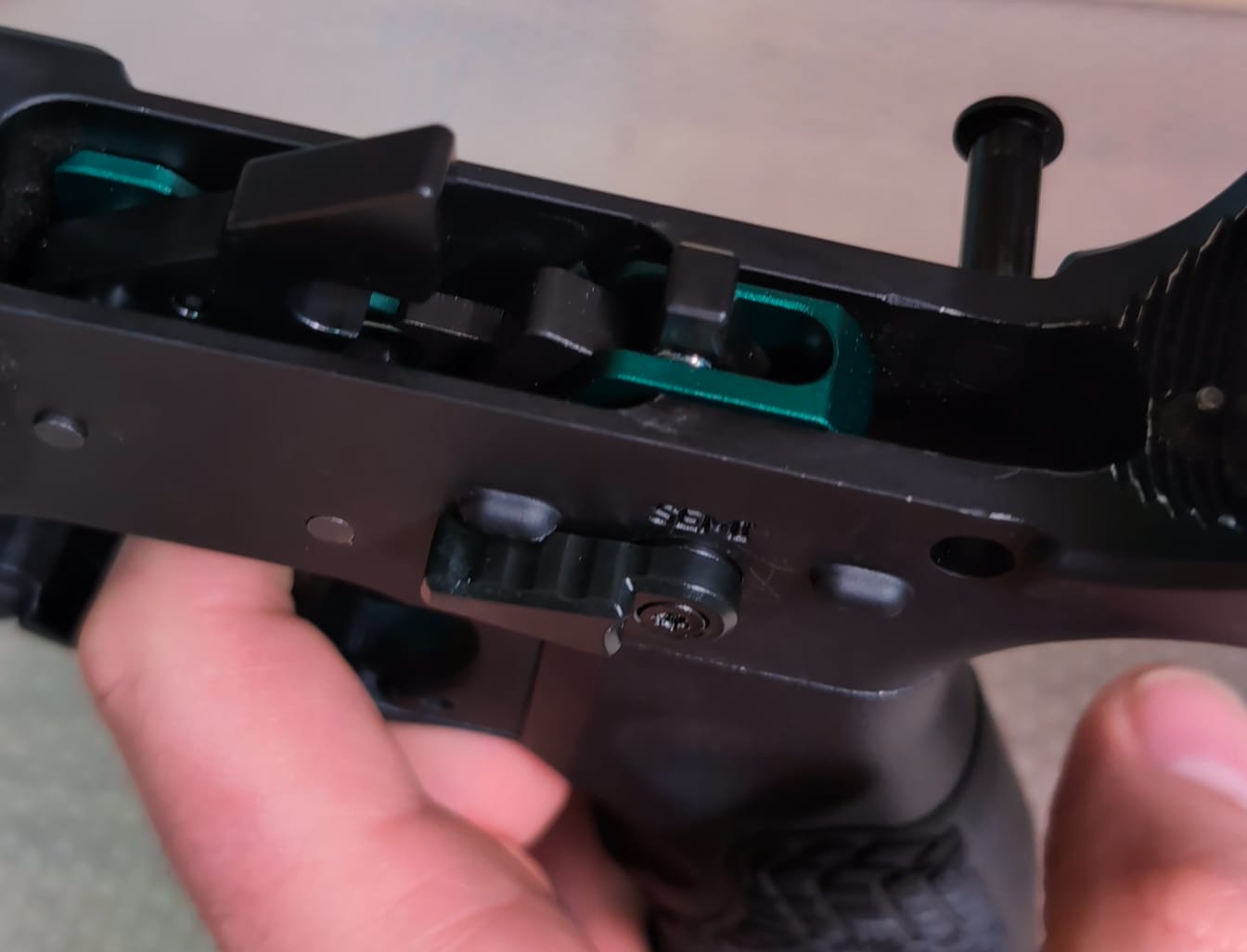 Customer photo review of Partisan Forced-Reset Drop-In Cassette Trigger FRT – AR-15 Platform (USA-Made)