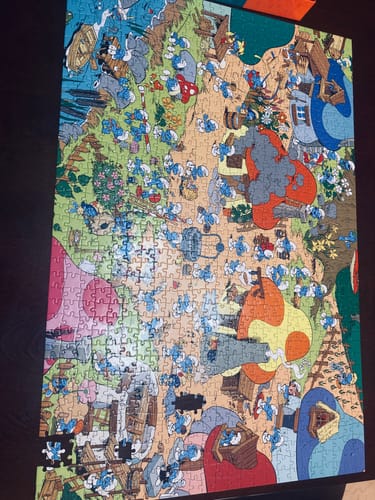Customer photo review of Puzzle 1000 Piezas - Los Pitufos