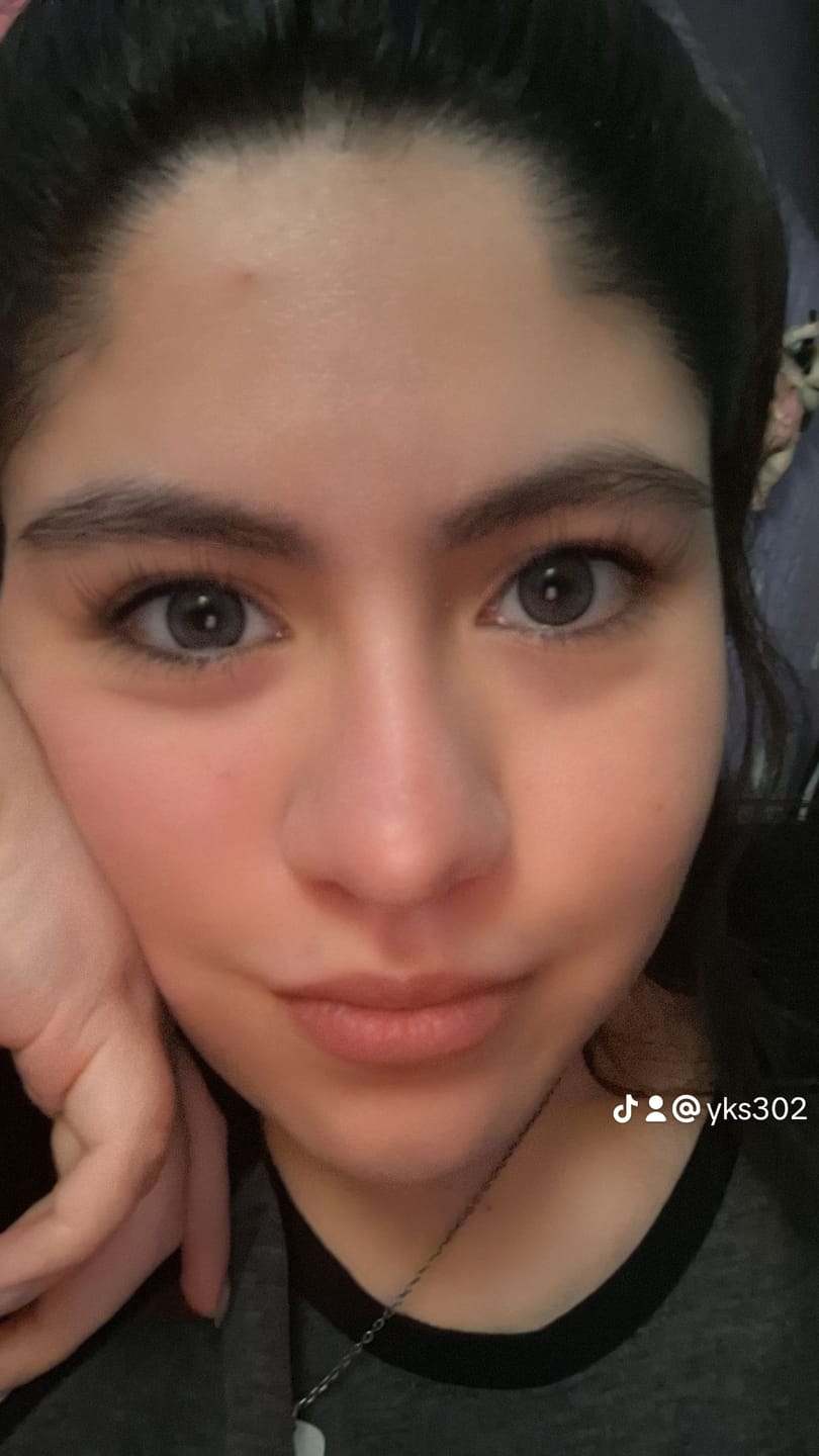 Customer photo review of Norko Gray Prescription Colored Contact Lenses