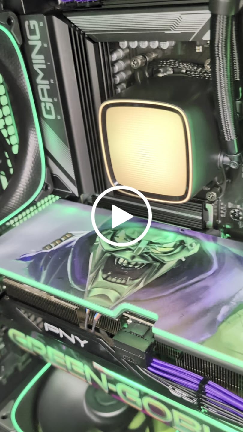 Customer video review of Custom Design RGB GPU Backplate