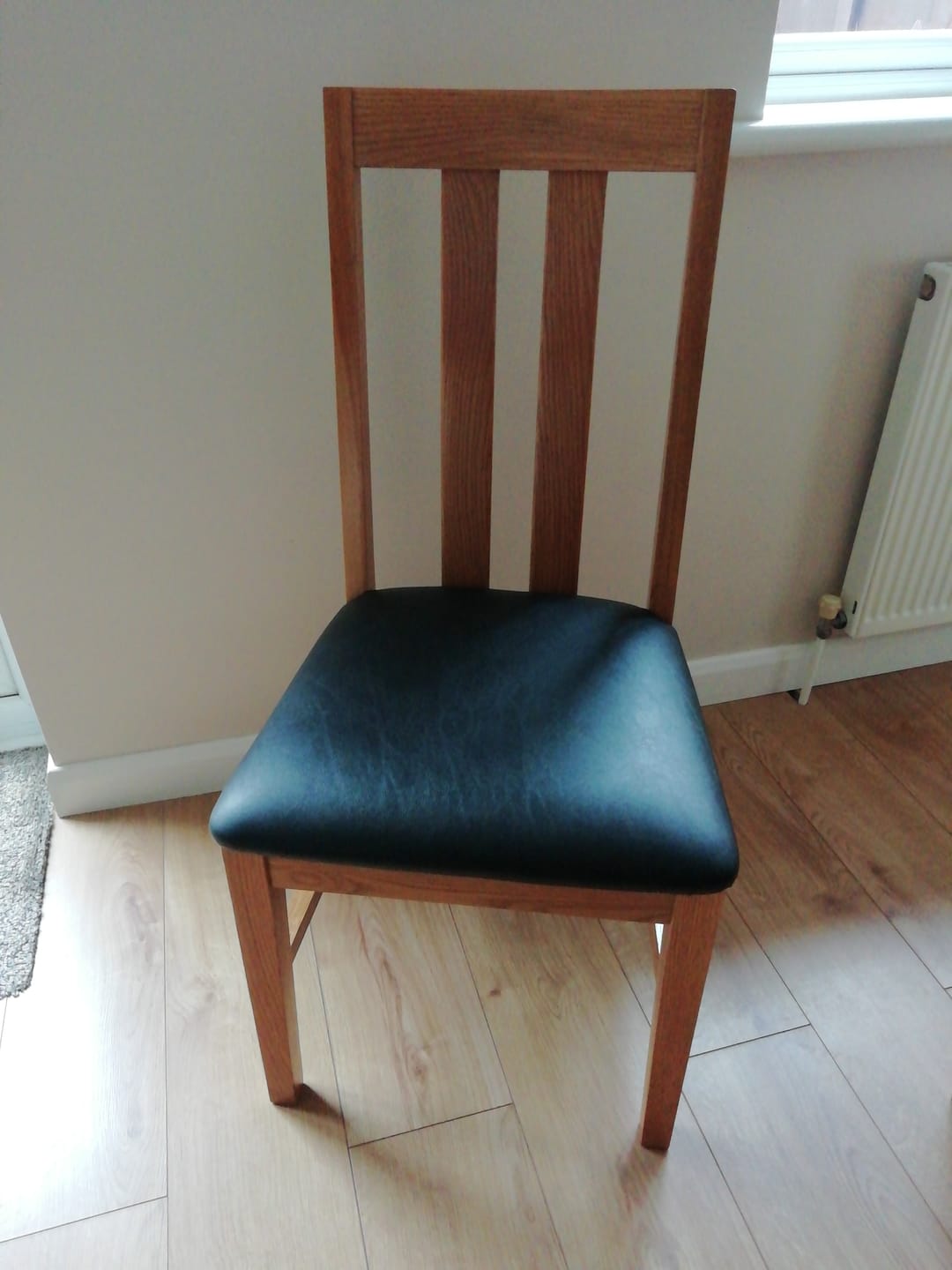 Customer photo review of Plain Upholstery Faux Leather Fabric