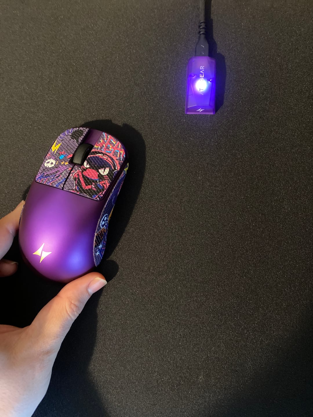 Customer photo review of ATK Blazing Sky Duckbill Wireless Mouse