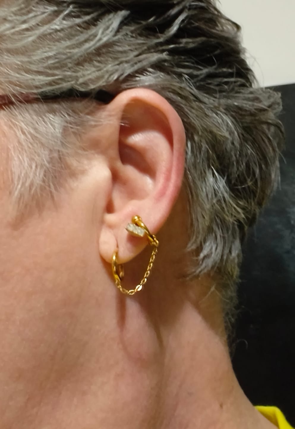Customer photo review of Ear Cuff con extensión