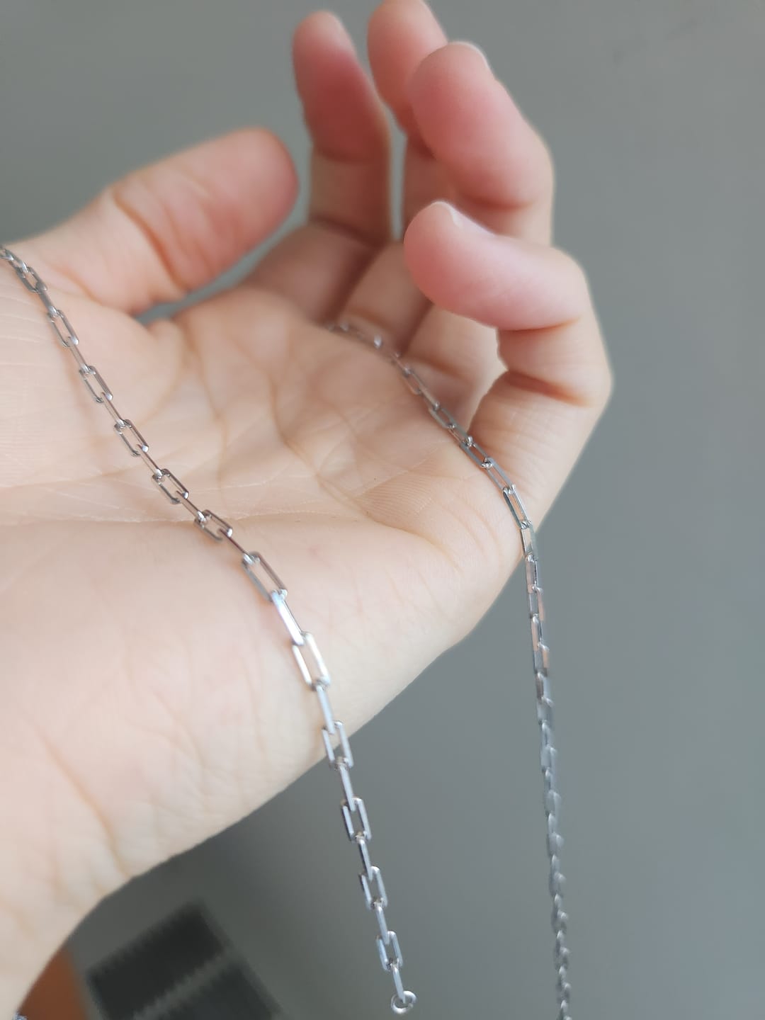 Customer photo review of Sofia Paperclip Chain