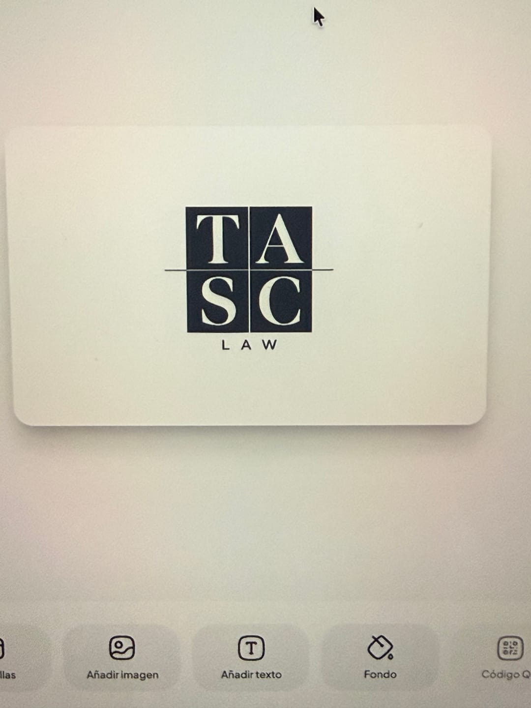 Customer photo review of Tarjeta Personalizada
