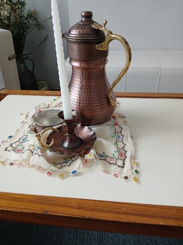 Customer photo review of Kapaklı, Kalaylı Bakır Siyah Sürahi (2.5L)