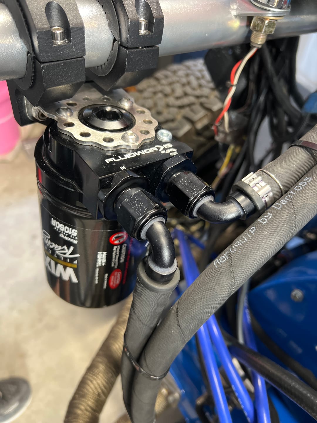 Customer photo review of Fluidworks Remote Oil Filter - Front Load Style
