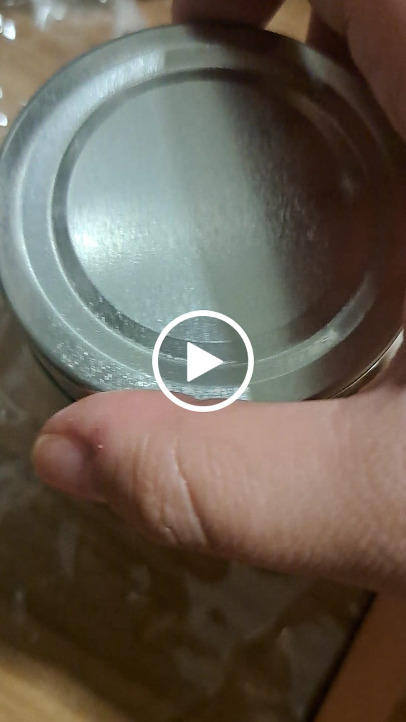 Customer video review of Tarro de vidrio con tapa plateada de 212 ml