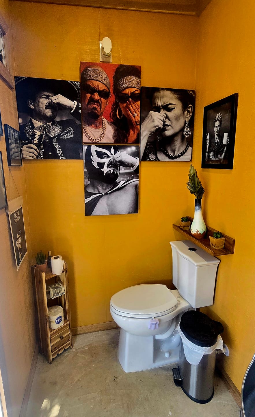 Customer photo review of Aw Hell Nah Homies Baño Art Canvas Print 16" * 20"