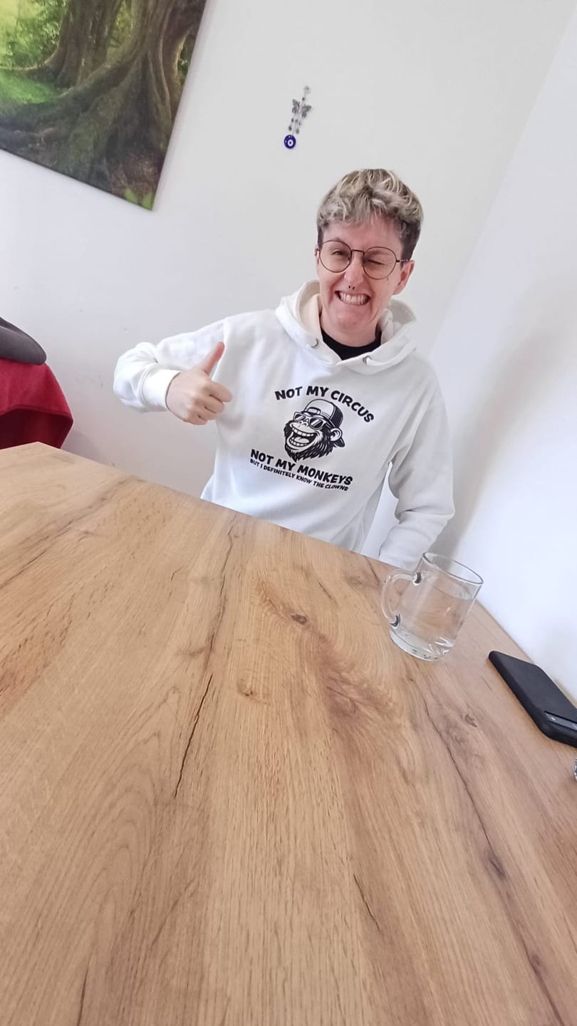 Customer photo review of Not My Circus Not My Monkeys – Unisex Hoodie