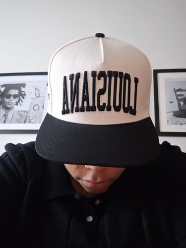 Customer photo review of LOUISIANA SNAPBACK - CRIMSON EDITION