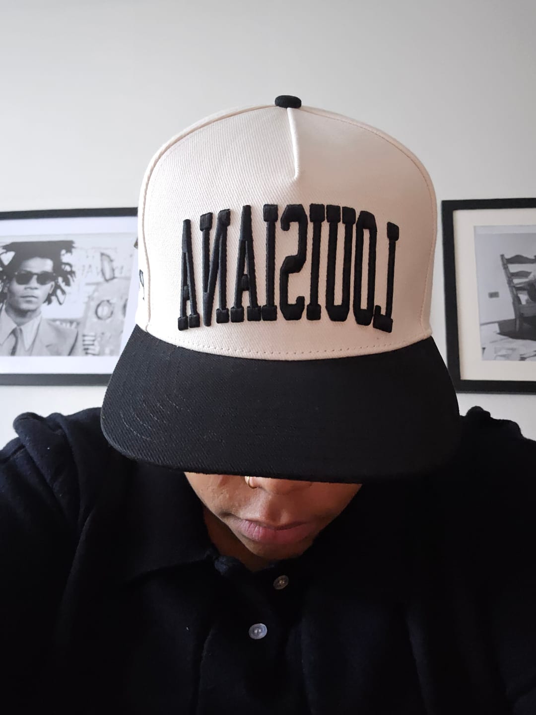 Customer photo review of LOUISIANA SNAPBACK - CRIMSON EDITION