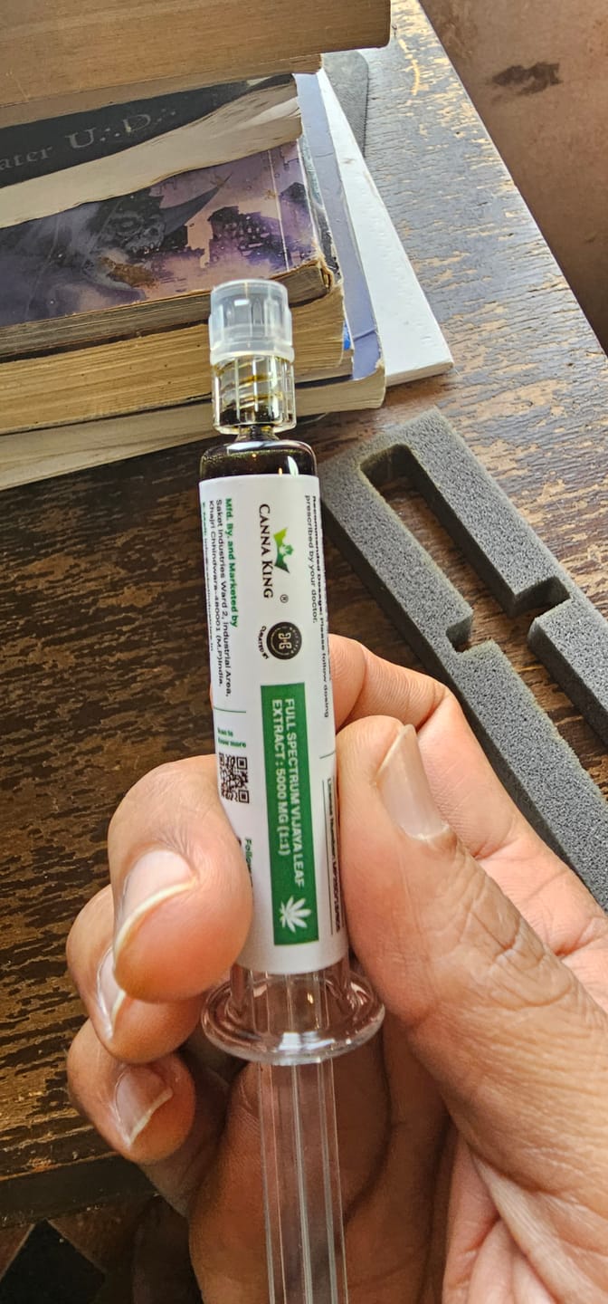 Customer photo review of Cannaking- Poise: Full Spectrum Cannabis Extract, 5000 Mg, 1:1 CBD : THC