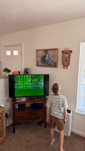 Customer photo review of Linus the Bear Pendulum Clock